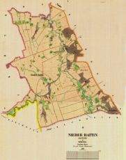 Dolní Datyně 1836 - mapa stabilního katastru